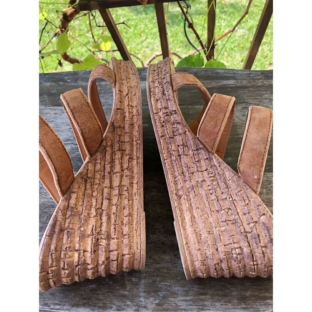 Mariella Leather And Suede Wedged Made In Italy 7
